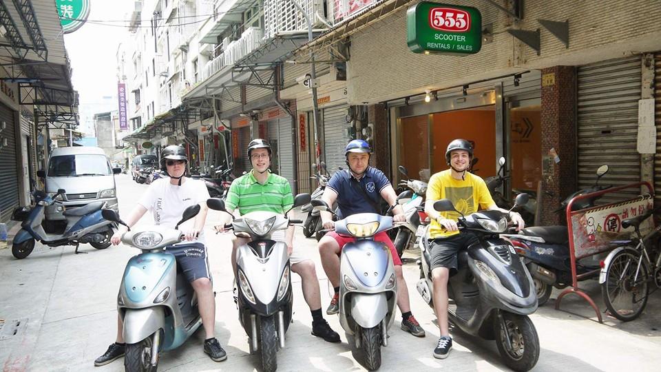 Me and my Slovak friends on Scooters from 555